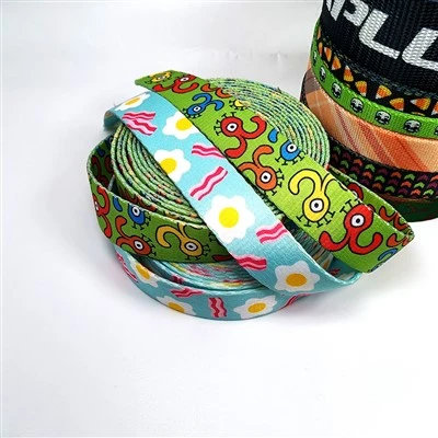 Trykt mønster polyester nylon webbing